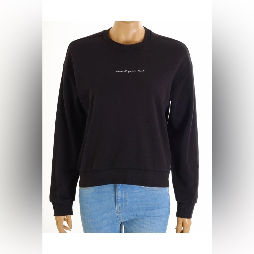 Bershka Black Crew Neck Sweater A0459